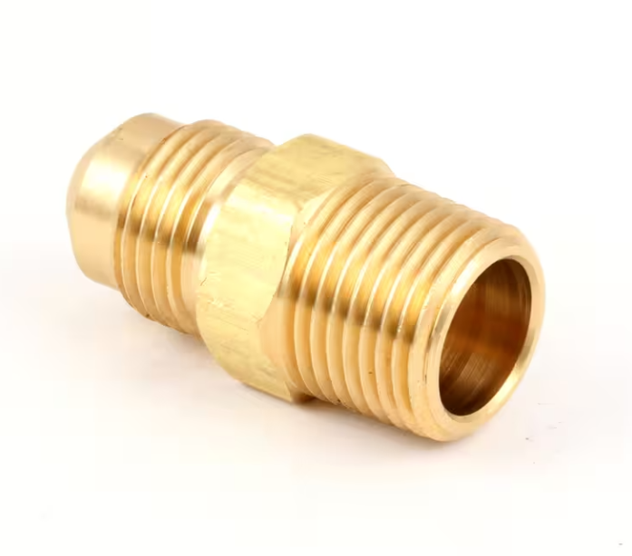Scotsman 16-0355-00 Conector, entrada de agua, hexagonal, rosca exterior x abocardado, latón