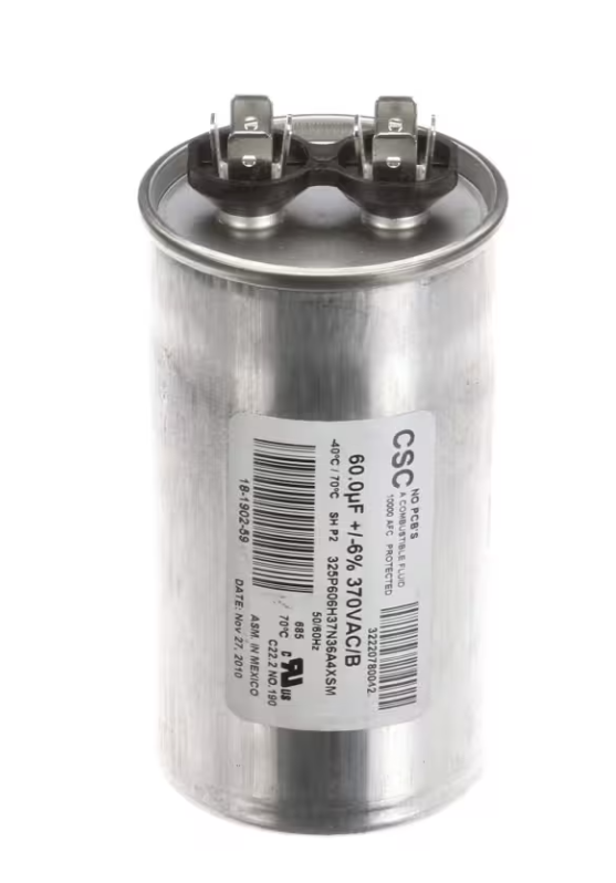 Scotsman 18-1902-59 — Condensador de funcionamiento, 60 µF, 370 V, 50/60 Hz