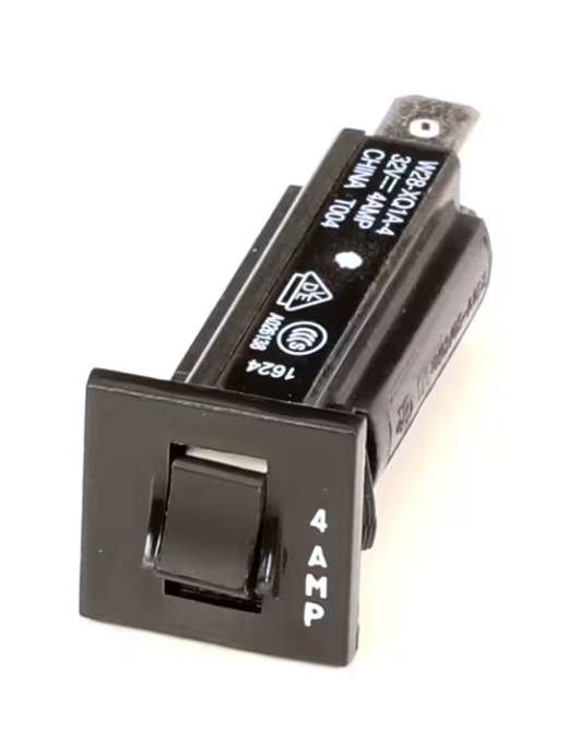 Follett 00126912 — Interruptor Termomagnético / Breaker, 32V, 4A, Montaje en Panel